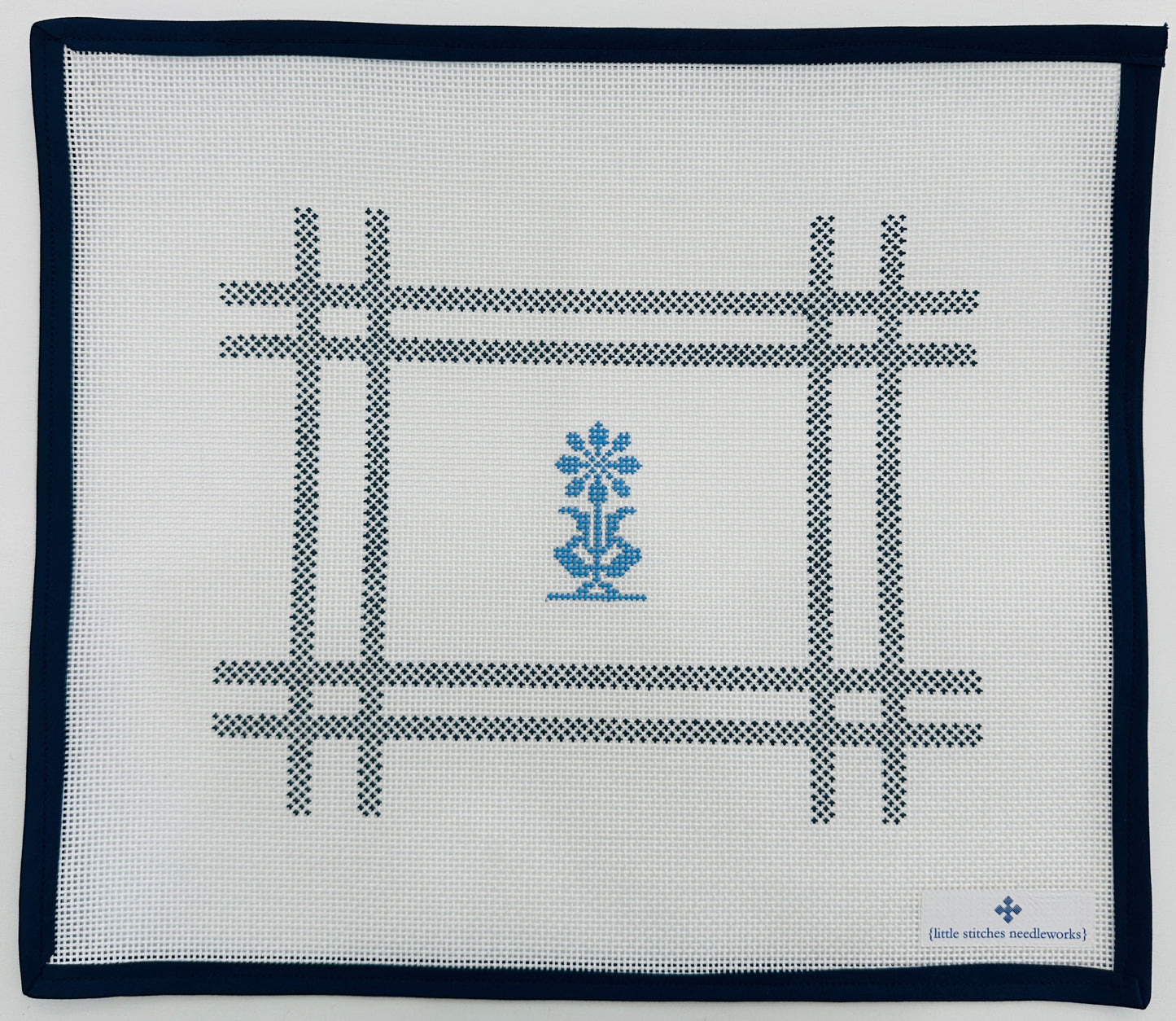 Blue Flower Pillow