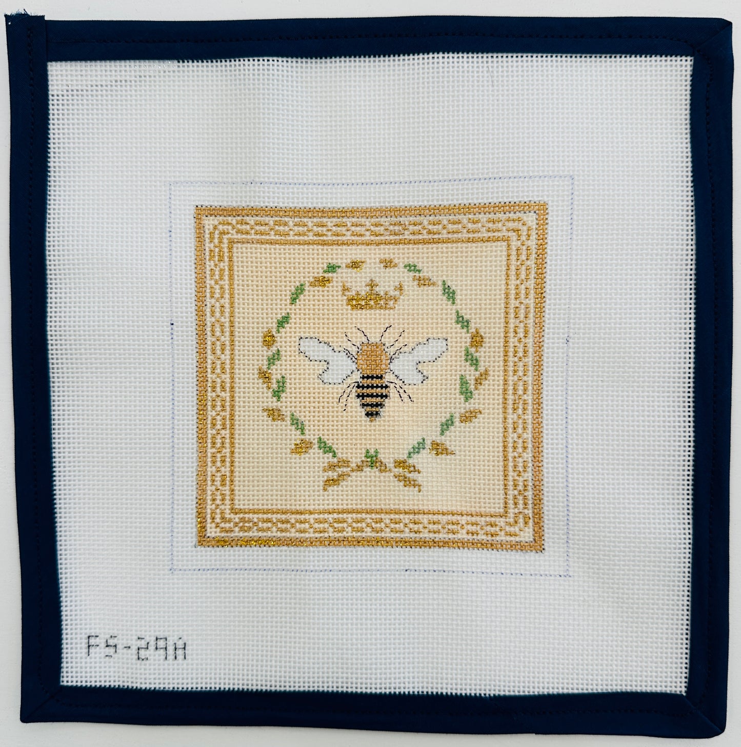 Bee & Flowers Beige Coaster