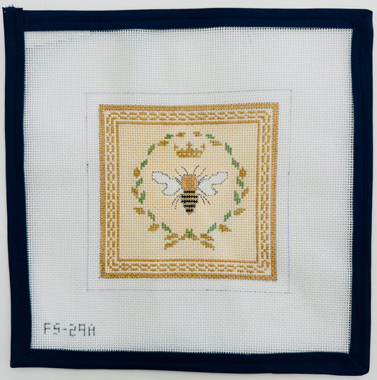 Bee & Flowers Beige Coaster