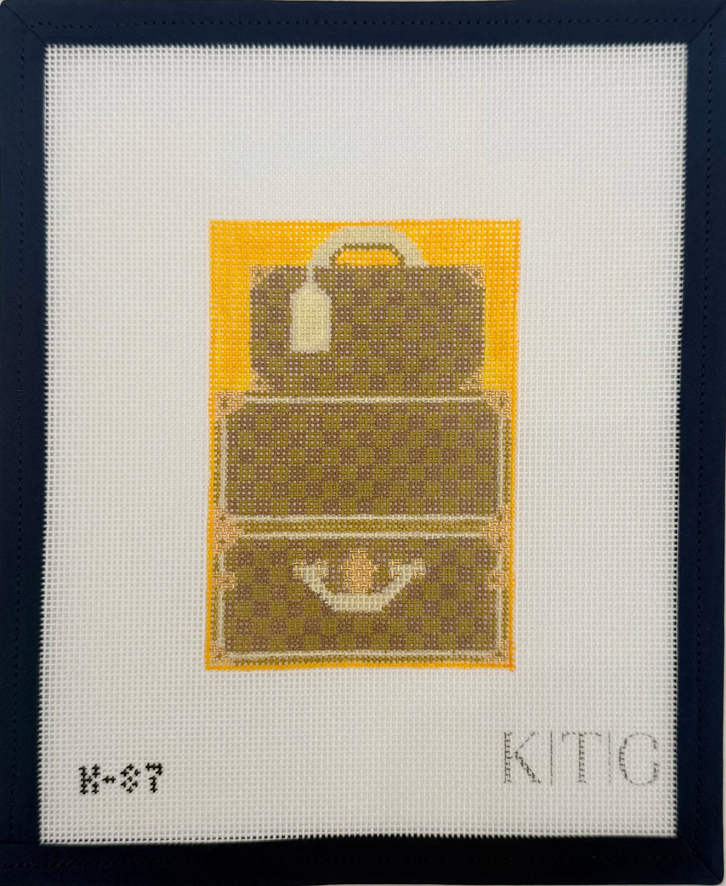 Brown Check Travel Trunks