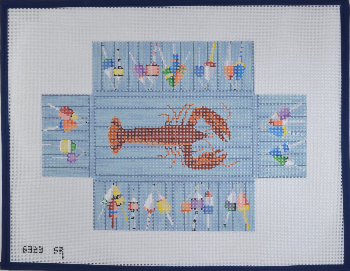 Lobster and Buoys Brick Cover
