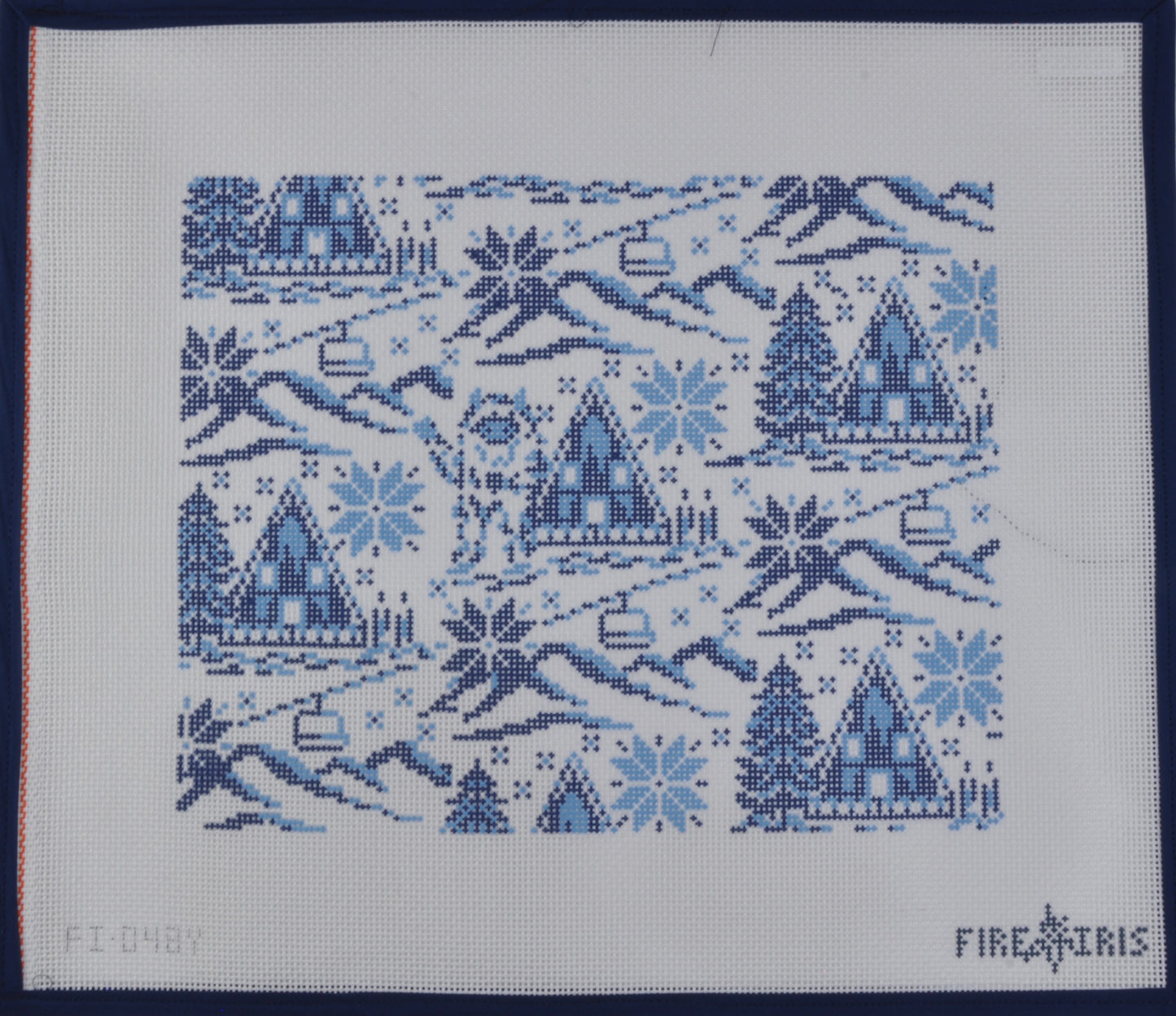 Yeti Toile Winter Ski Scene