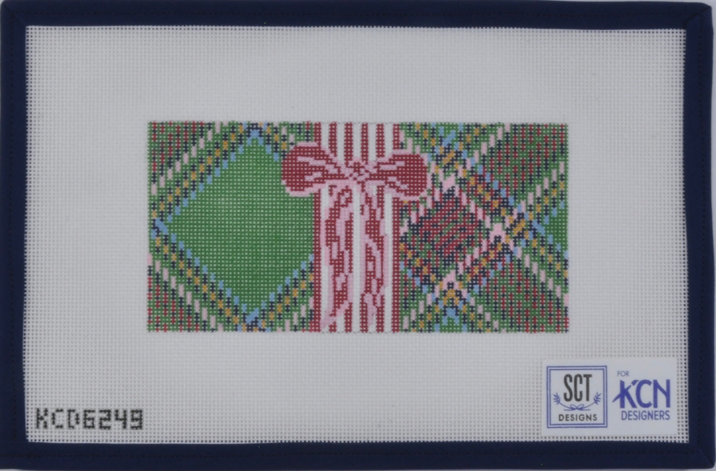 Green Plaid and Bow Insert
