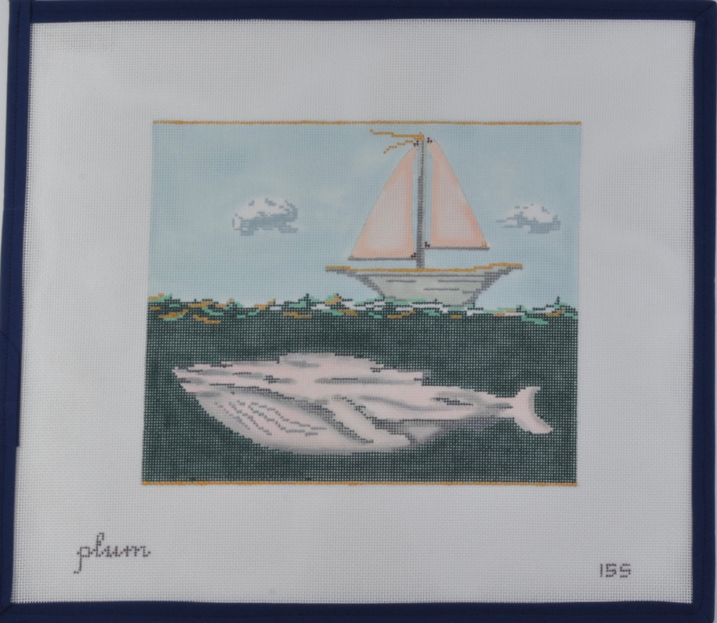 Pink Whale & Sail Boat