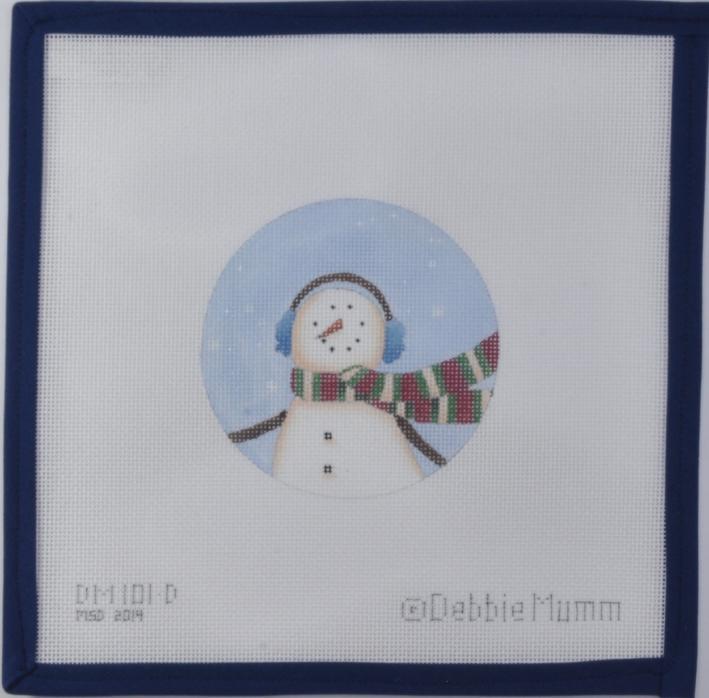 Blue Earmuff Snowman