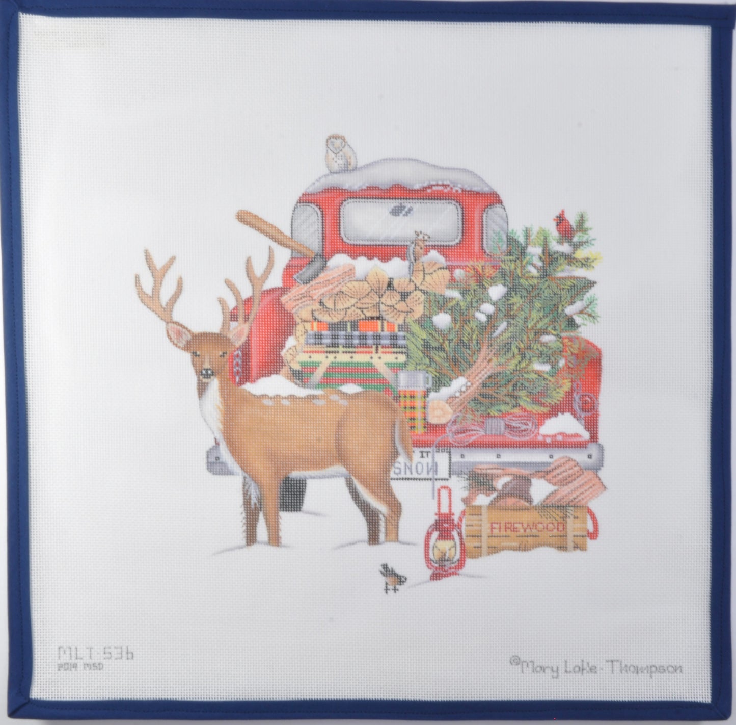 Snow Truck with Deer