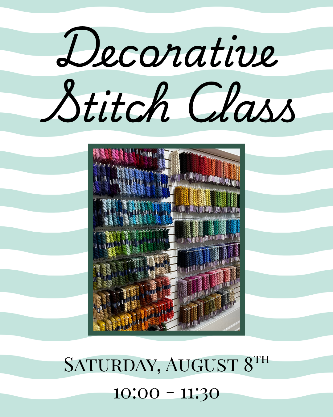 Decorative Stitch Class