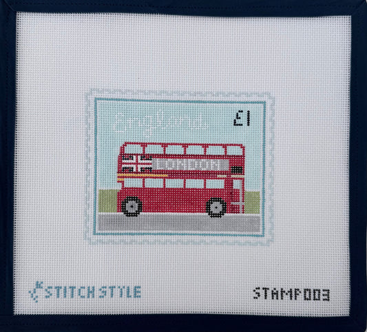 Double Decker Bus Stamp
