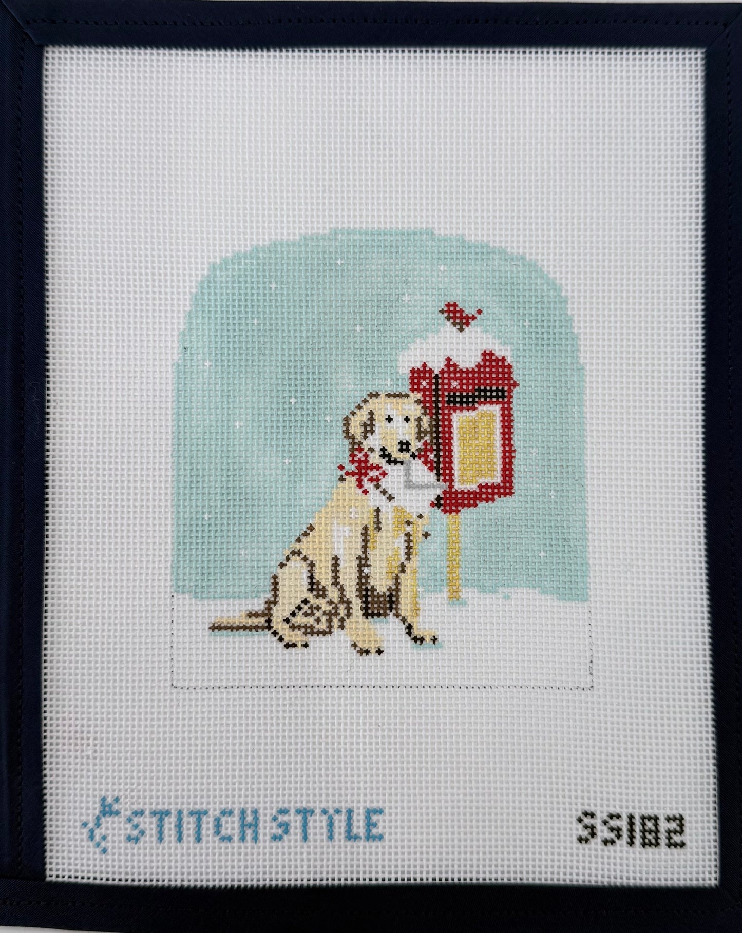 Winter Village - Dog with Letter