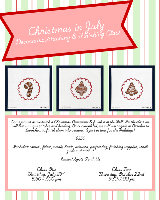 Christmas in July Decorative Stitching and Finishing Class