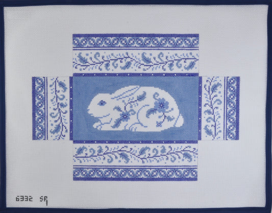 Blue and White Rabbit Brick Cover