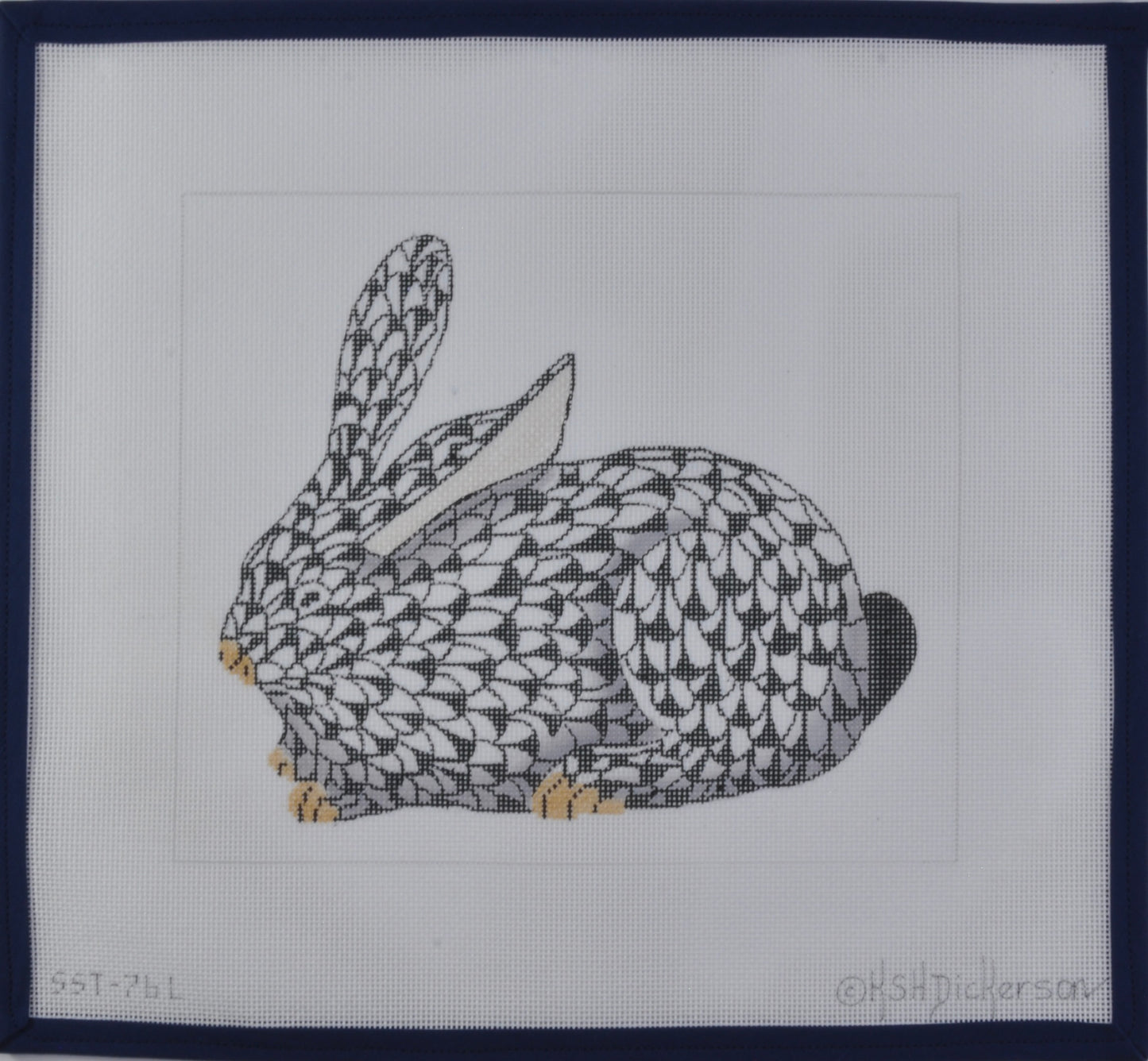 Herend Black Bunny Right