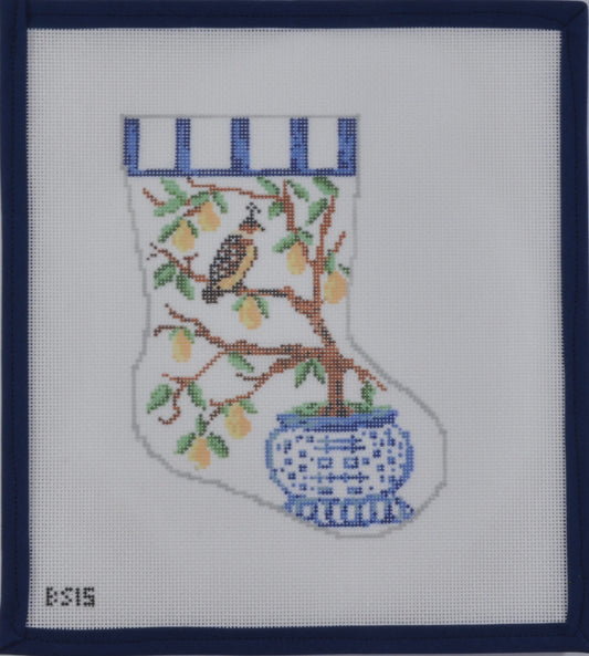 Pear Tree Mini Stocking