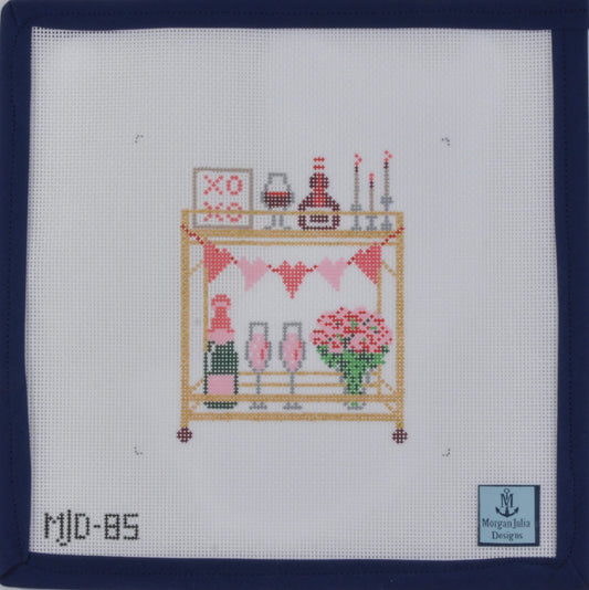 Valentine's Day Bar Cart