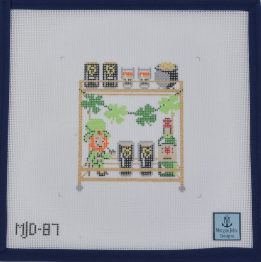 St. Patrick's Day Bar Cart