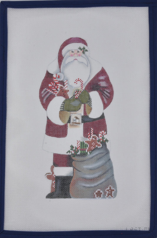 Santa with Candycane Sack