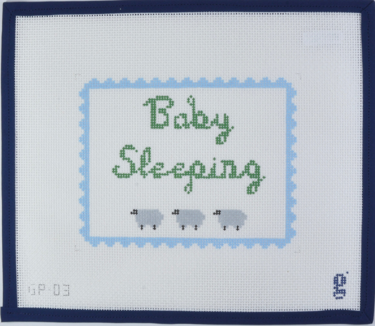 Baby Sleeping Blue