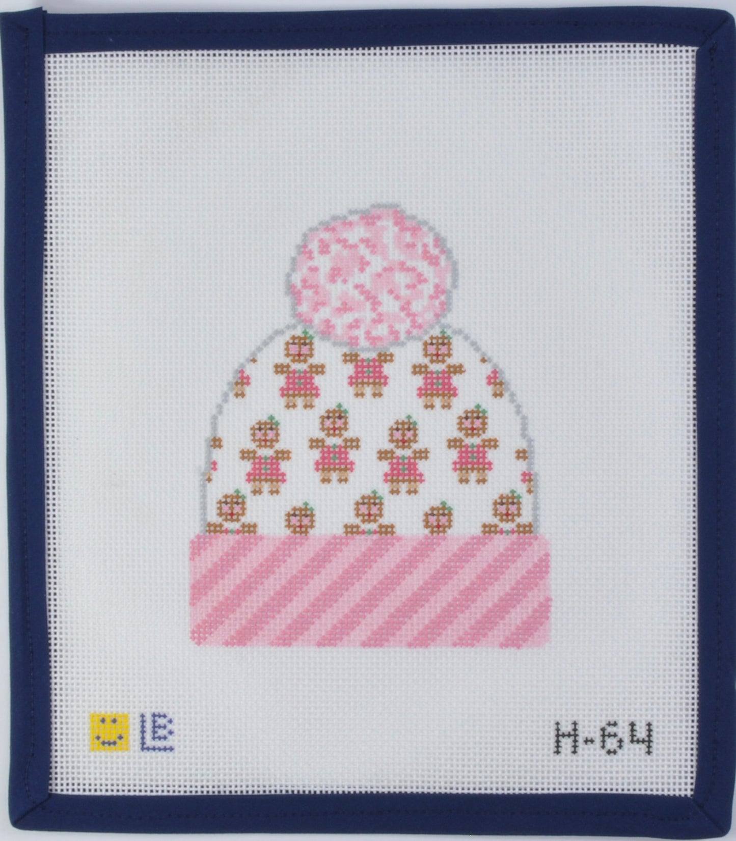 Pink Gingerbread Hat Ornament