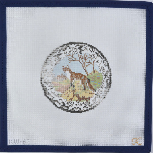 Transferware Fox Plate