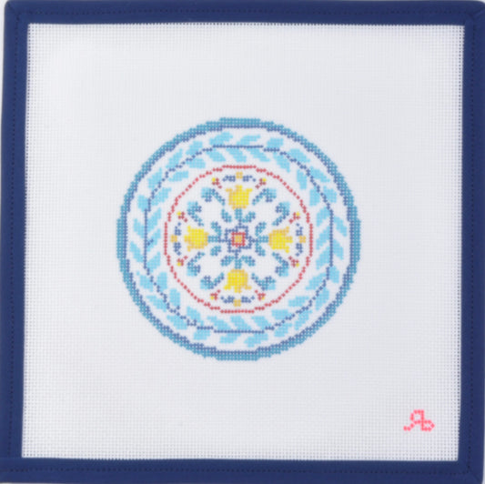 Turquoise & Lemon Plate