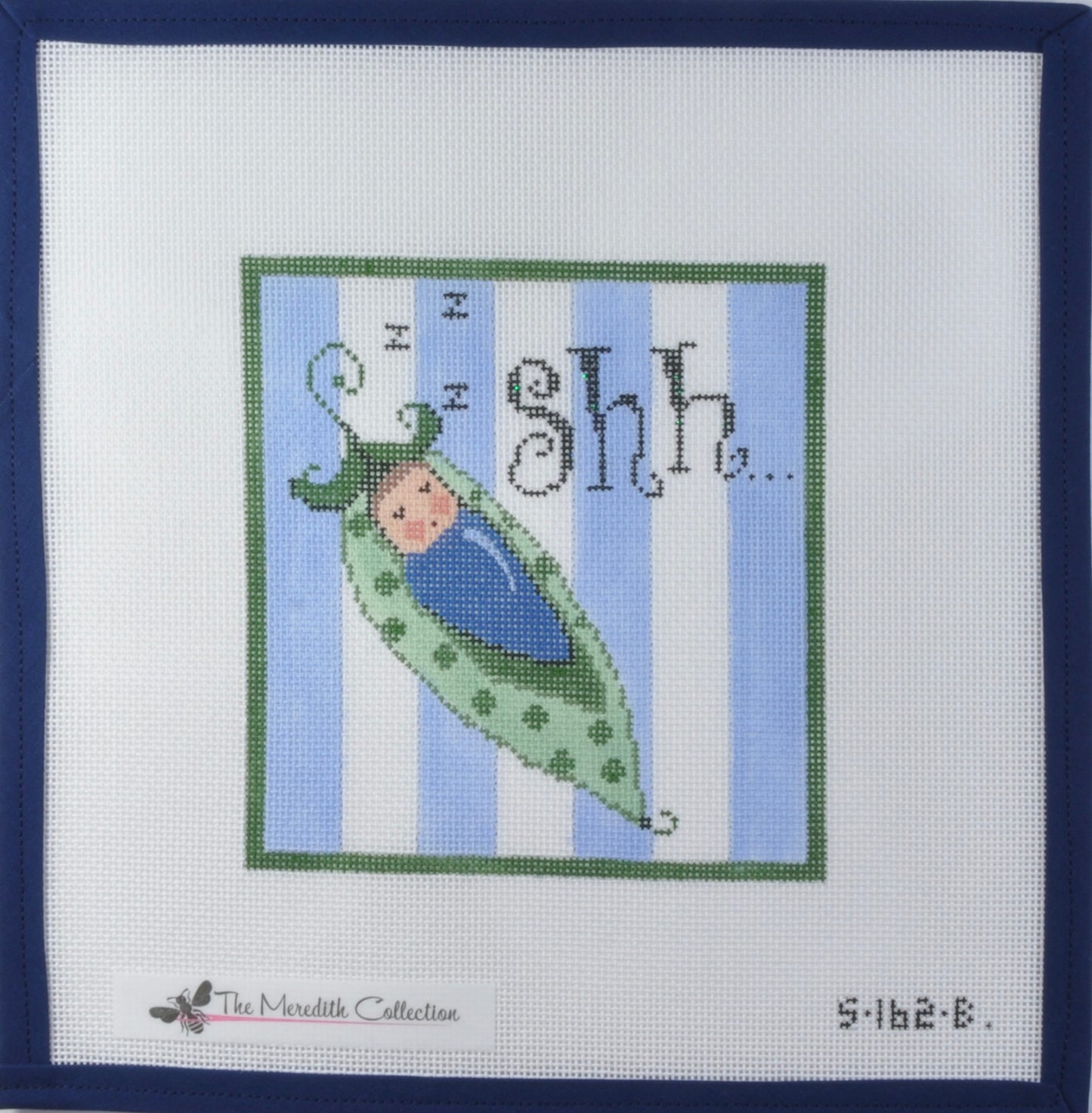 Sweet Pea Sleeping Sign Blue