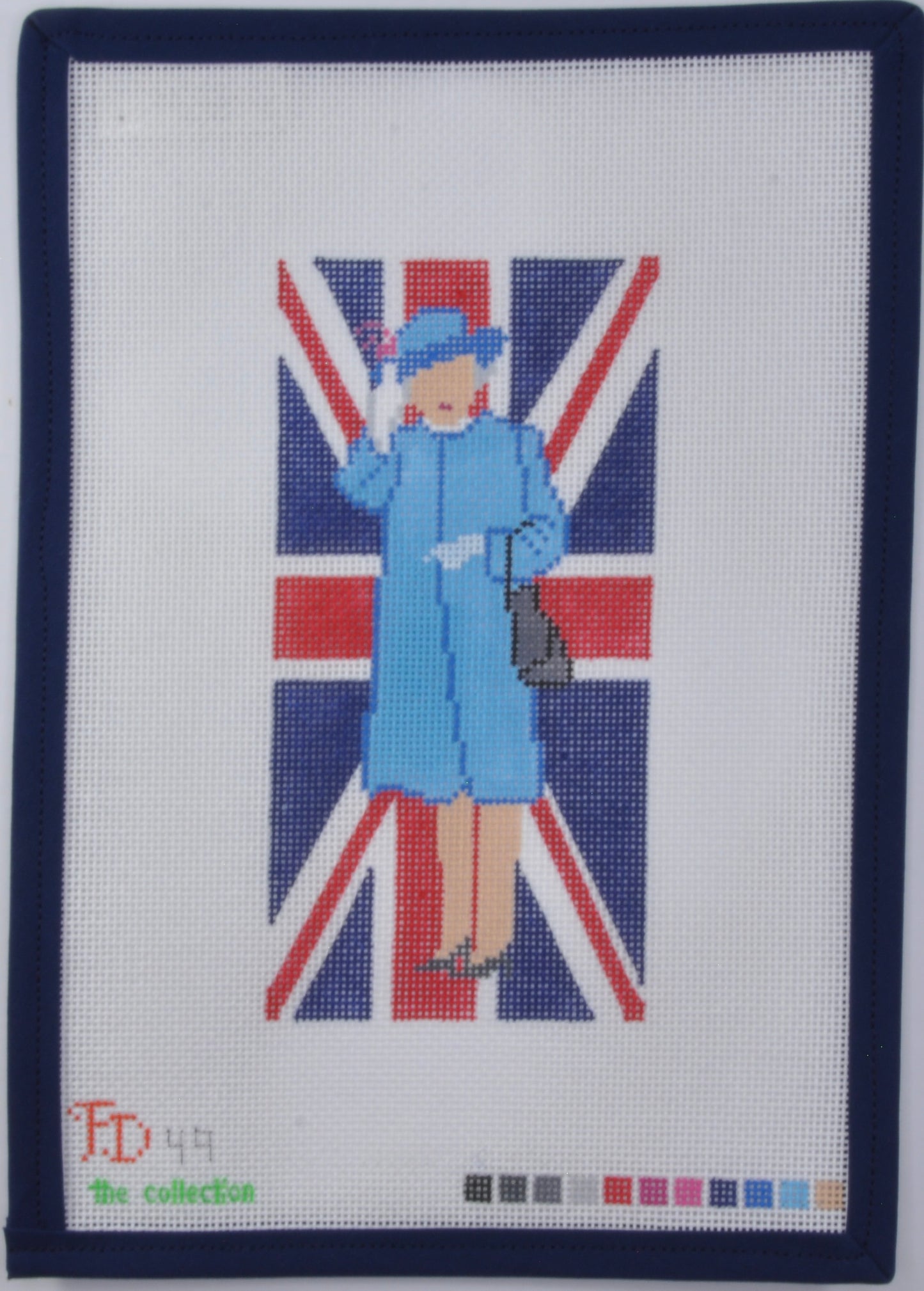 Queen Elizabeth with Union Jack