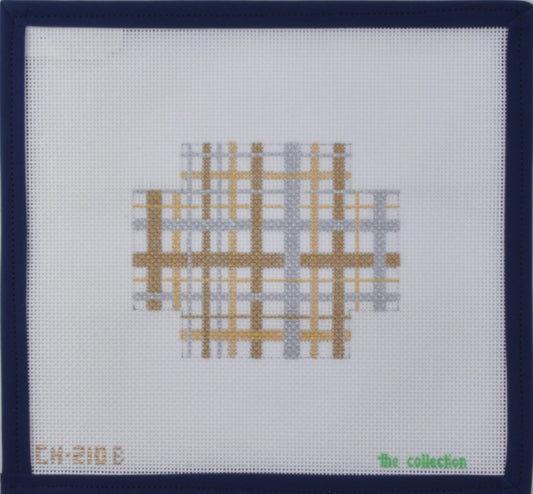 Plaid Box: Gold and Silver