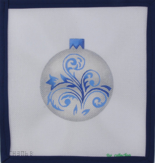 Silver & Blue Ornament