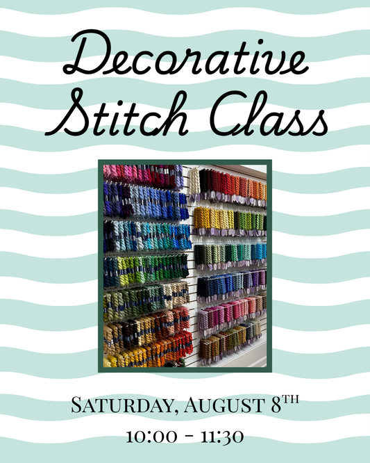Decorative Stitch Class