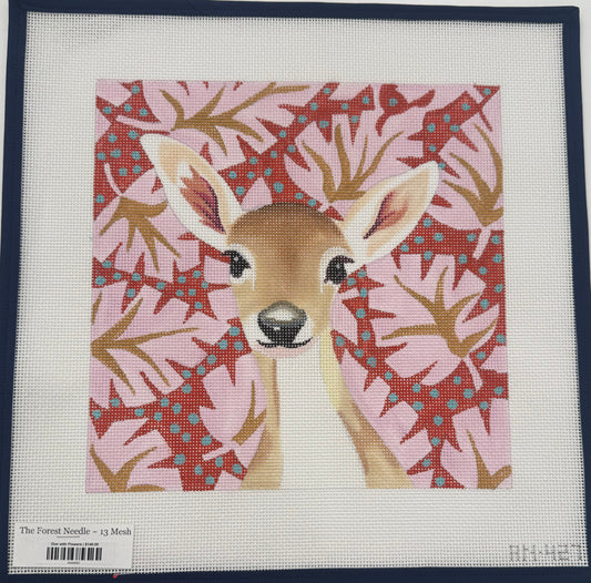 Doe with Flowers