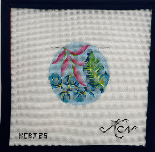 Aqua Teal Banana Leaf