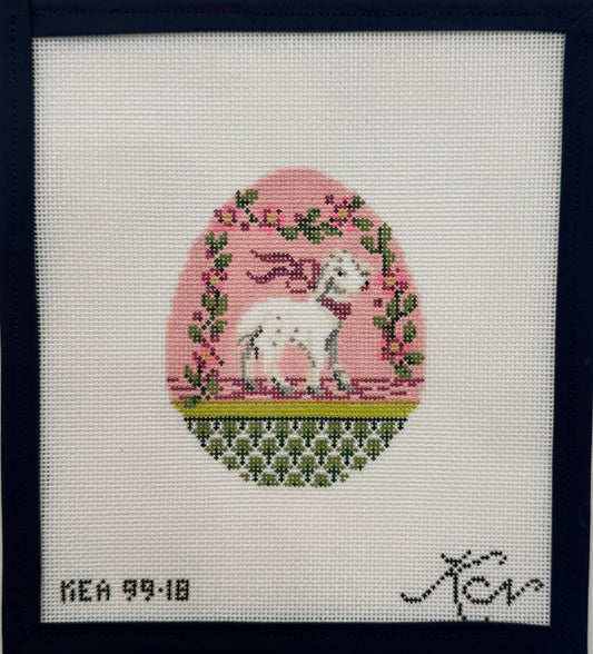Pink Garland Lamb Egg