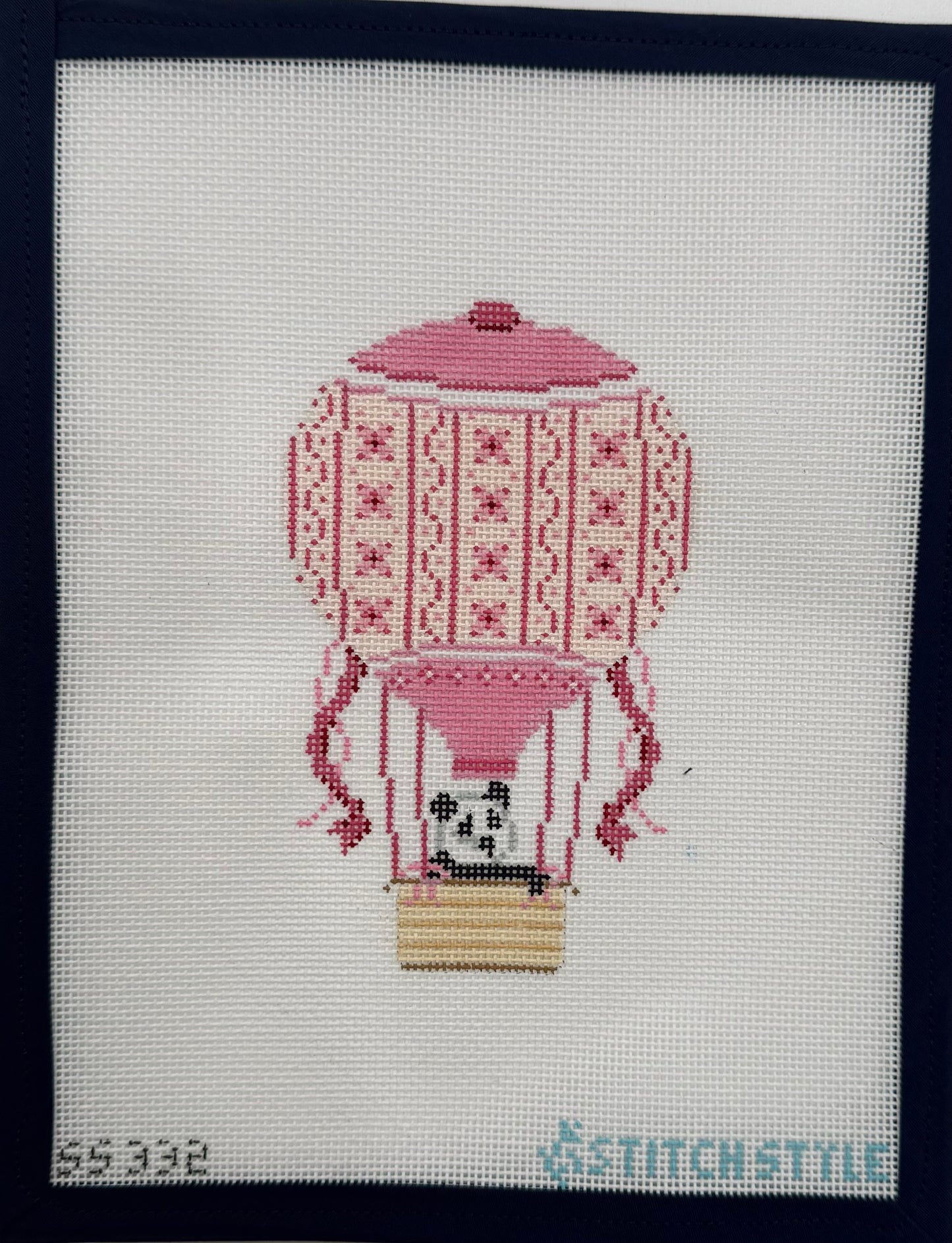 Pink Hot Air Balloon with Panda