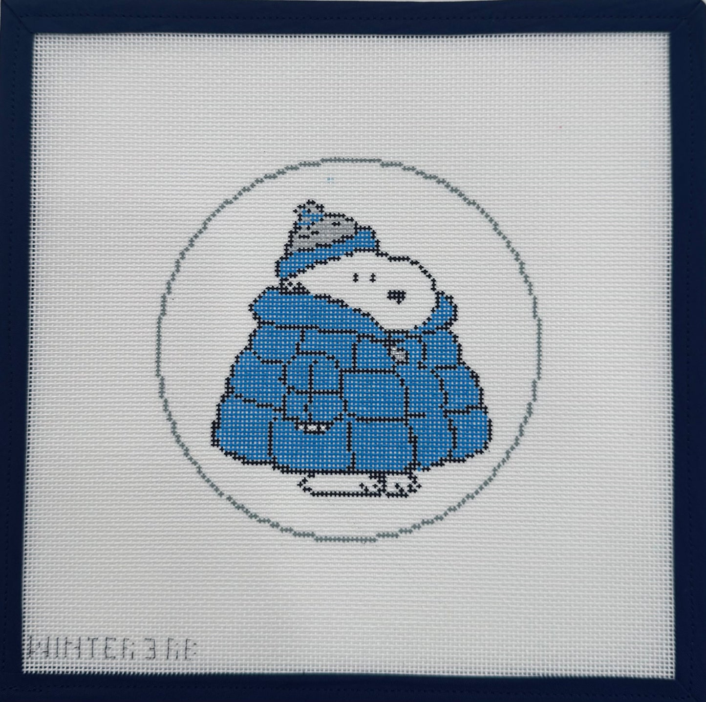 Snoopy in Blue Puffer Coat