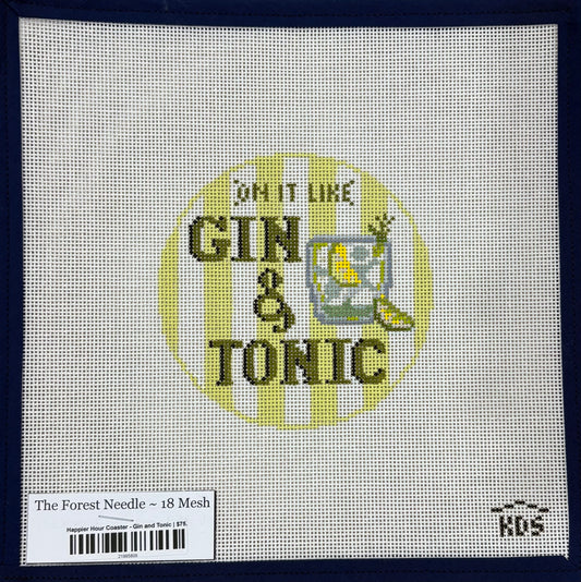 Happier Hour Coaster - Gin and Tonic