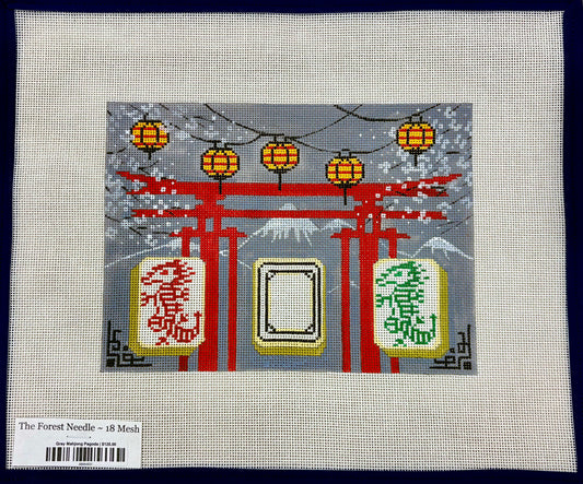 Gray Mahjong Pagoda