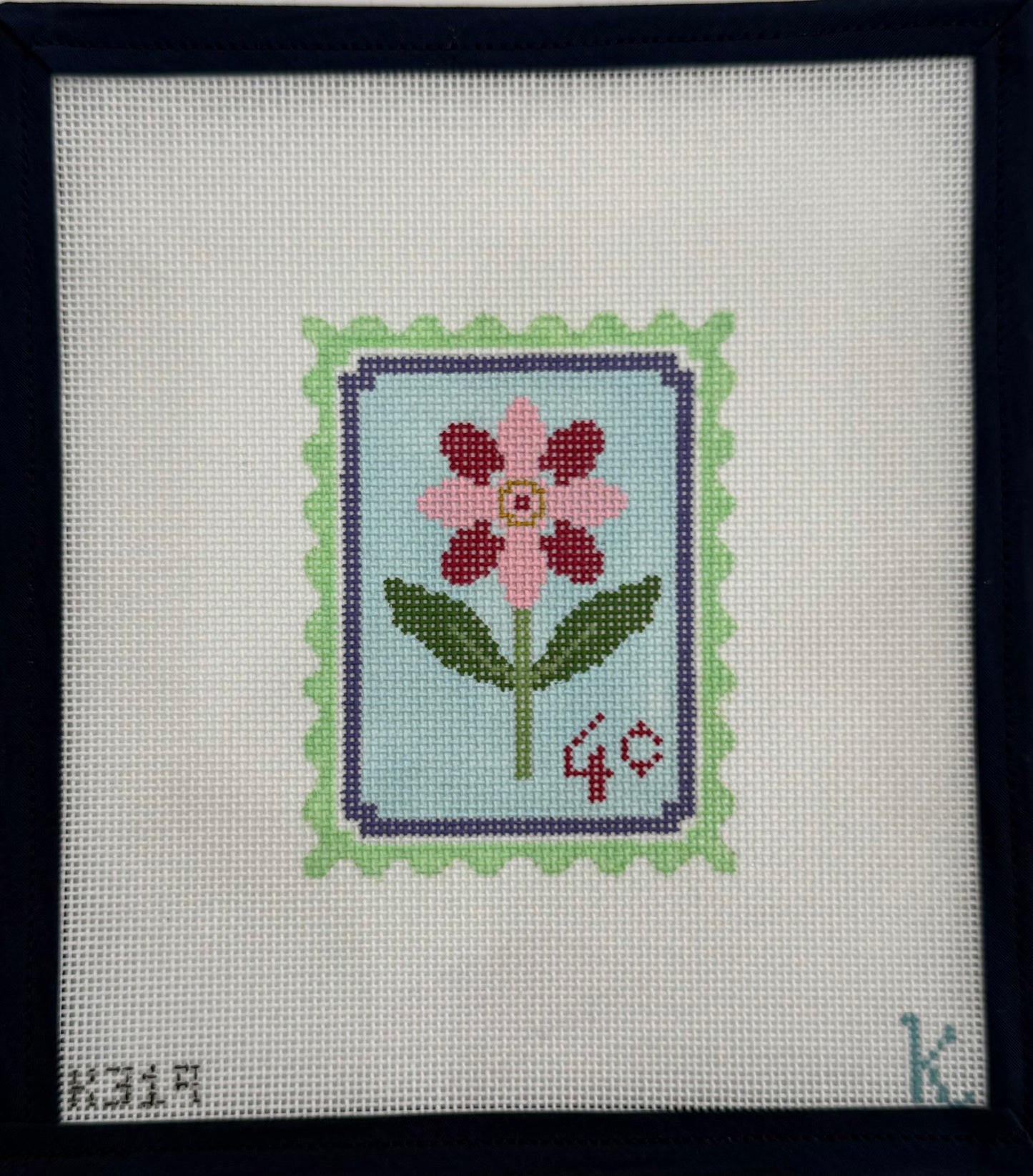 Holiday Stamp Pink Flower