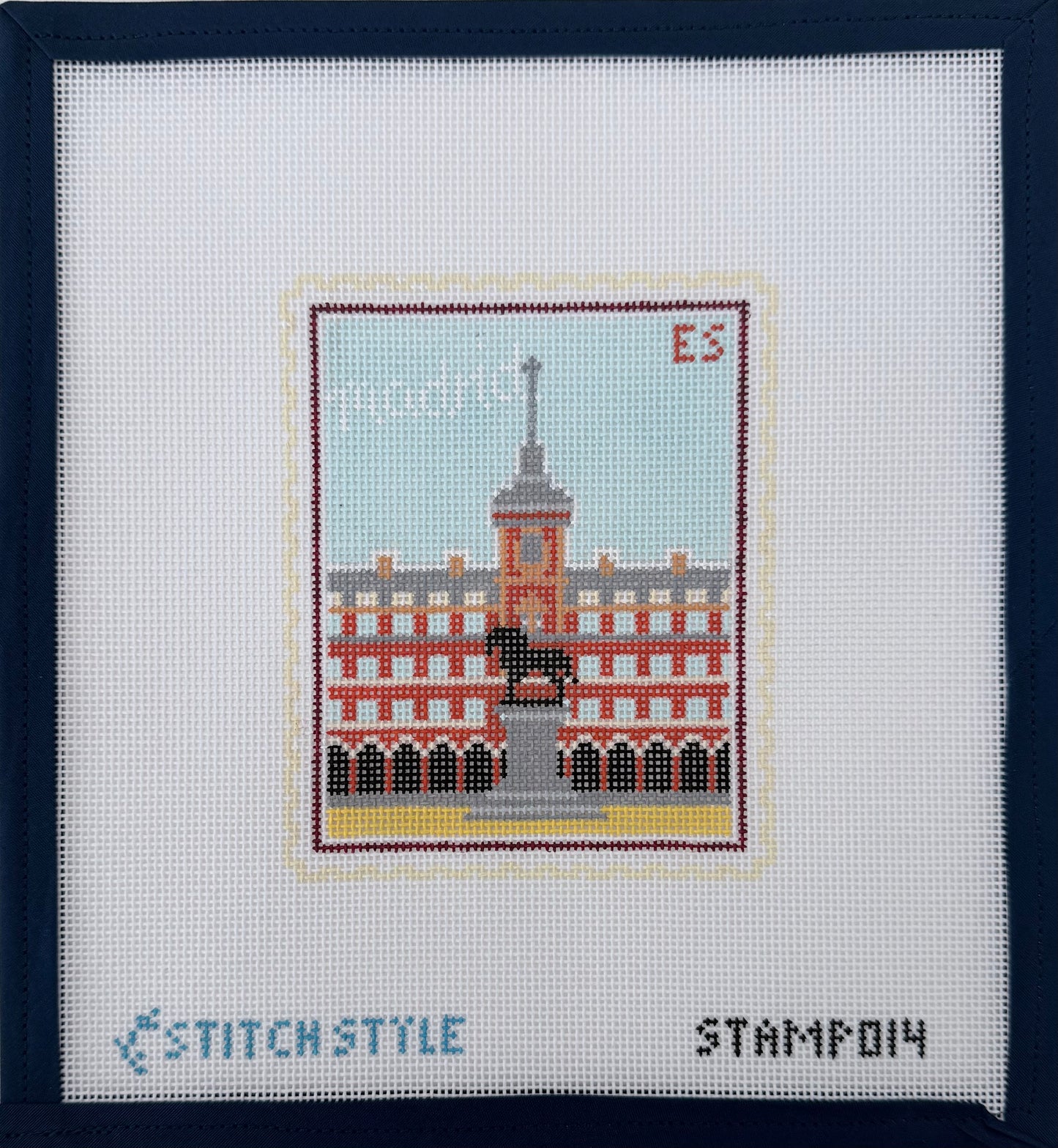 Madrid Plaza Stamp
