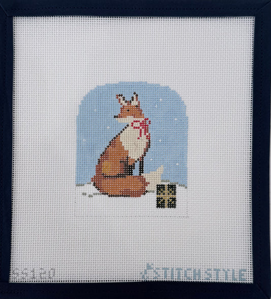 Christmas Forest: Girl Fox with Bow